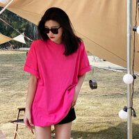 Áo Thun Trơn form rộng Thời Trang Nam Nữ 100% Cotton, Hàng Cao Cấp, Bền Đẹp, Thoáng Mát