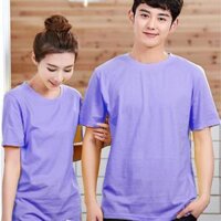 Áo Thun Trơn Ngắn Tay Andromeda Phong cách Hàn Quốc nhiều màu Cho Nam và Nữ - Tím Môn - XXL