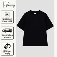 Áo Thun Trơn oversize - LVSTUSSY 100% Cotton Thoáng Mát, Co Giãn, Dễ Phối Đồ - AT5