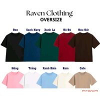 Áo thun trơn Oversize 100% Cotton 250GSM nam nữ cổ tròn BASIC