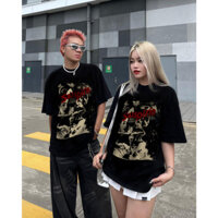 Áo Thun Trơn Oversize Nam Nữ 100% Cotton 2 Chiều Cổ Tròn Ngắn Tay Thoáng Khí Thấm Hút, 250GSM Y5753108