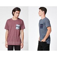 Áo thun trơn túi in họa tiết On The Byas Pacsun (CÓ BIGSIZE)