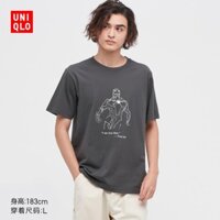 Áo thun Uniqlo (UT) 448587 tay ngắn in hình nhân vật MARVEL Iron Man 
 *