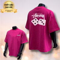 ÁO THUN UNISEX 02.1601.25 HỒNG CỔ TRÒN OVERSIZE, ÁO PHÔNG NAM NỮ CAO CẤP, 100% COTTON XUẤT XỊN, THẤM HÚT