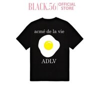 Áo thun unisex ADLV-SUNNY SIDE UP LOGO , áo thun nữ cá tính form oversize tay lỡ rộng rãi chất cotton