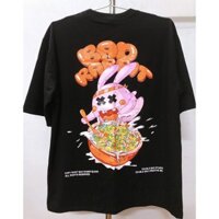 Áo thun Unisex Bad Rabbit (Thỏ 7 màu) - Cam