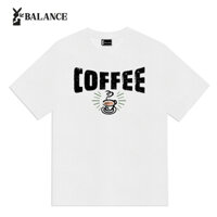 Áo thun Unisex BALANCE Local Brand full tag, áo phông coffee form rộng tay lỡ nam nữ đen trắng BL023