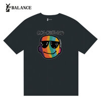 Áo thun Unisex BALANCE Local Brand full tag, áo phông colorblind form rộng tay lỡ nam nữ đen trắng BL027