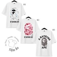 Áo thun Unisex Bape, form rộng cao cấp, chất Cotton thoáng mát cho nam nữ, full tag