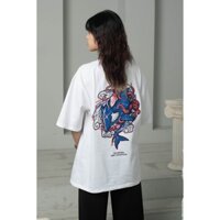 Áo thun unisex CÁ HEO TO mặt sau🐬FREE SHIP🐬  Basic Tee mùa hè Nam Nữ tay lỡ form rộng đường phố phong cách Hàn Quốc