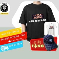 Áo Thun Unisex cấm quay lén  Form Rộng Nam Nữ Cotton 4 Chiều 96 Tailor Volga S