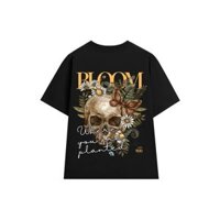Áo thun unisex cổ tròn , Skeleton - BTS brand , cotton 2 chiều 100% , size S M L XL form nam nữ