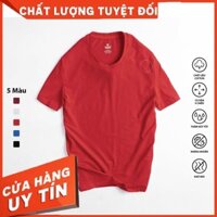 Áo thun unisex cổ tròn basic LEBRO tay ngắn vải cotton đẹp, dày dặn, co giãn, thoáng mát dành cho nam nữ L122ATS721A