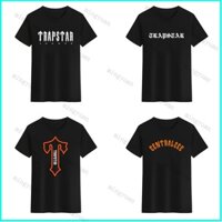 Áo Thun Unisex Cổ Tròn Màu Trắng Đen In Hình Mingyuan Trapstar London Accesories