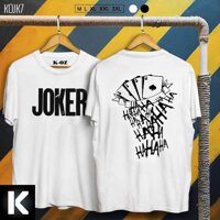 ÁO THUN UNISEX COTTON JOKER NHIỀU LÁ BÀI HAHAHA