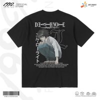 Áo thun Unisex Death Note L Lawliet Art Design Cotton 100% ngắn tay