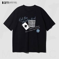 Áo thun Unisex Detective Conan Kaito Kid Quote Art Organization Oversized 100% Cotton ngắn tay