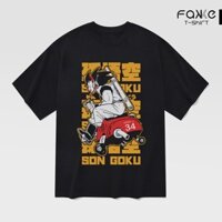 Áo thun Unisex DRAGON BALL Son Goku Oversized 100% Cotton ngắn tay