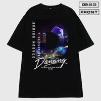 Áo Thun Unisex Dragon Bridge Da Nang Thiết Kế Lồng Ghép Vào Chữ D Từ Local Brand CITY89