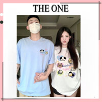 Áo thun unisex form rộng tay lỡ nam nữ LOCAL BRAND THE ONE vải cotton dày dặn, co giãn COUPLE