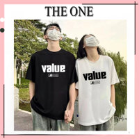 Áo thun unisex form rộng tay lỡ nam nữ LOCAL BRAND THE ONE vải cotton dày dặn, co giãn COUPLE