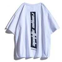 Áo thun unisex form rộng tay lỡ in phản quang 7 màu RAMPO, áo phông nam đẹp thun cotton co dãn 4 chiều - TRẮNG - Free size &amp;lt75kg