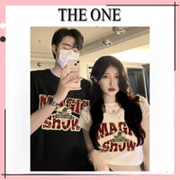 Áo thun unisex form rộng tay lỡ nam nữ LOCAL BRAND THE ONE vải cotton dày dặn, co giãn COUPLE