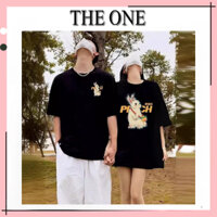 Áo thun unisex form rộng tay lỡ nam nữ LOCAL BRAND THE ONE vải cotton dày dặn, co giãn COUPLE