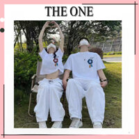 Áo thun unisex form rộng tay lỡ nam nữ LOCAL BRAND THE ONE vải cotton dày dặn, co giãn COUPLE