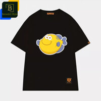 Áo thun unisex hình cá Nóc vàng vui nhộn Puffer shirt áo thun form rộng BND233