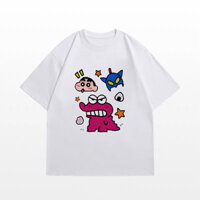 Áo thun unisex hình CUSHIN Cá Sấu Mix dễ thương áo phông nam nữ form rộng tay lỡ chất thun mềm mịn mỏng nhẹ thời trang