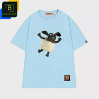 Áo thun unisex hình cừu cười hài hước Shaun the Sheep áo thun vui vẻ BND219