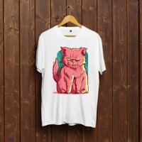 Áo thun Unisex hình Mèo tâm trạng không tốt - Cat With Bad Mood phong cách DHT05