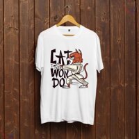 Áo thun Unisex hình Mèo Taekwondo đẹp chất giá rẻ ATCIN07