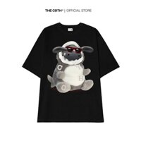 Áo thun Unisex in hình Cừu Bông Shaun phom rộng cổ tròn U0317 thương hiệu The Coth