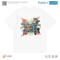 Áo thun Unisex Kamen Rider Ex Aid Chibi Cotton 100% ngắn tay