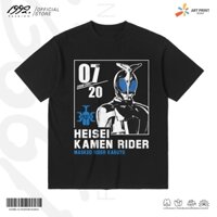 Áo thun Unisex Kamen Rider Kabuto - HEISEI RIDER 20th Anniversary Cotton 100% ngắn tay