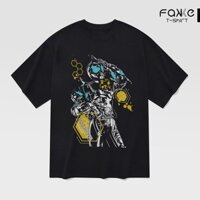 Áo thun Unisex Kamen Rider REVICE Evil Oversized 100% Cotton ngắn tay