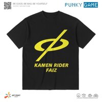 Áo thun Unisex Kamen Rider Faiz Logo Cotton 100% ngắn tay