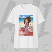 Áo thun Unisex Karakai Jouzu no Takagi-san Memories of Summer Oversized 100% Cotton (Black/White) ngắn tay