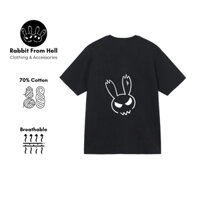 Áo Thun Unisex Logo Thỏ Rabbit From Hell - RBFHTEE001
