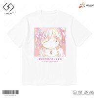 Áo thun Unisex Madoka Magica Madoka Kaname Art Cotton 100% ngắn tay
