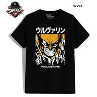 Áo thun Unisex Marvel, áo phông Deadpool Wolverine Xmen Brand US Street Swagger WV01