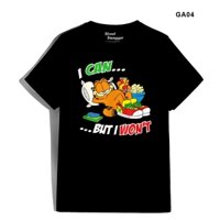 Áo thun Unisex mèo Garfield, áo phông Garfield đáng yêu Brand US Street Swagger GA04