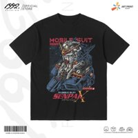 Áo thun Unisex Mobile Suit Gundam X Cotton 100% ngắn tay