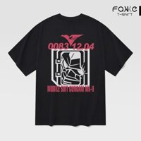 Áo thun Unisex Mobile Suit Zeta GUNDAM Titans Oversized 100% Cotton ngắn tay