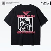 Áo thun Unisex Mobile Suit Zeta GUNDAM Titans Oversized 100% Cotton ngắn tay