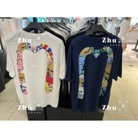 Áo thun Unisex mùa hè EVISU 'HI tay ngắn 2UTS715