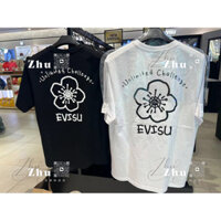 Áo thun Unisex mùa hè EVISU 'HI có tay ngắn in hoa