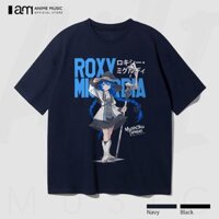 Áo thun Unisex Mushoku Tensei Roxy Oversized 100% Cotton ngắn tay